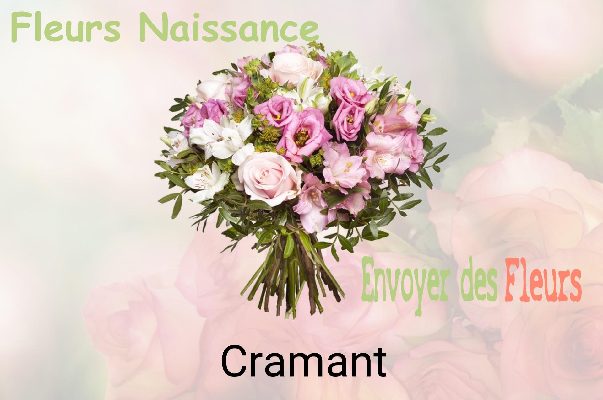 Bouquet de fleurs de naissance livré à Cramant